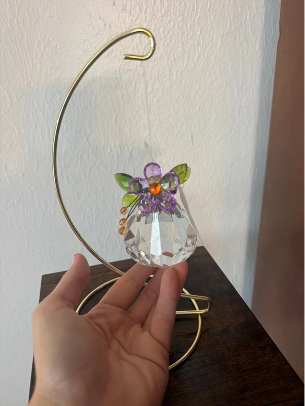 GANZ Large Daisy Jewel Crystal Hanging Ornament – NWT